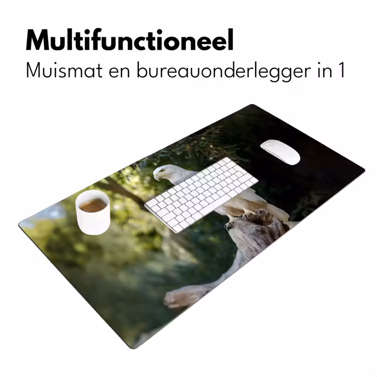 Bureau onderlegger - Arend - Hout - Wit - Planten — 6
