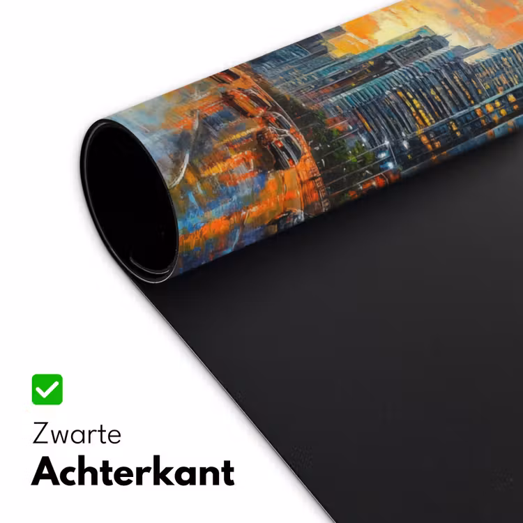 Bureau onderlegger - Auto - Skyline - Zon - Blauw — 4