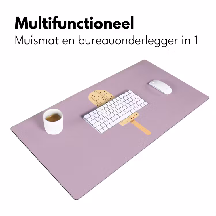 Bureau onderlegger - Beige - Ijsje - Spikkels — 6