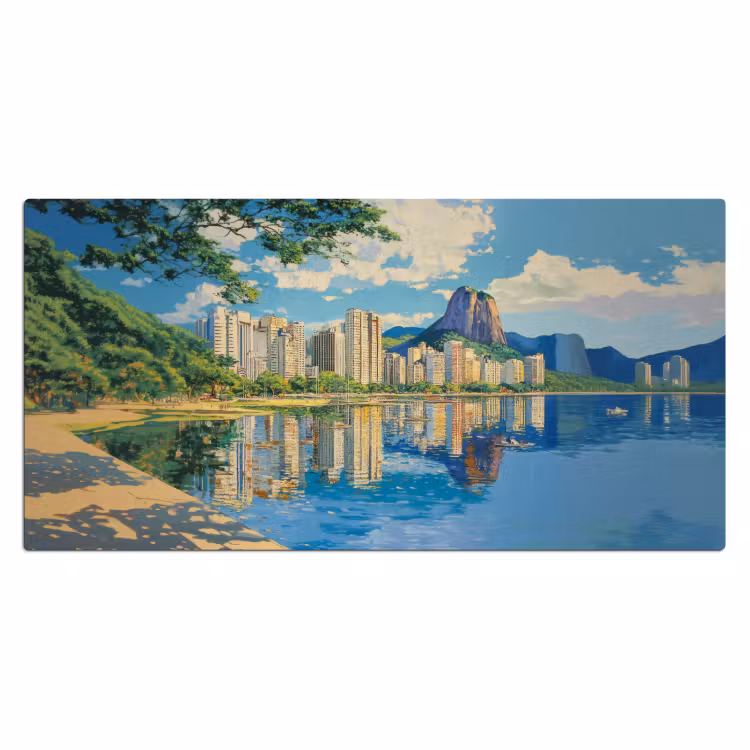 Bureau onderlegger - Berg - Skyline - Strand - Water — 1