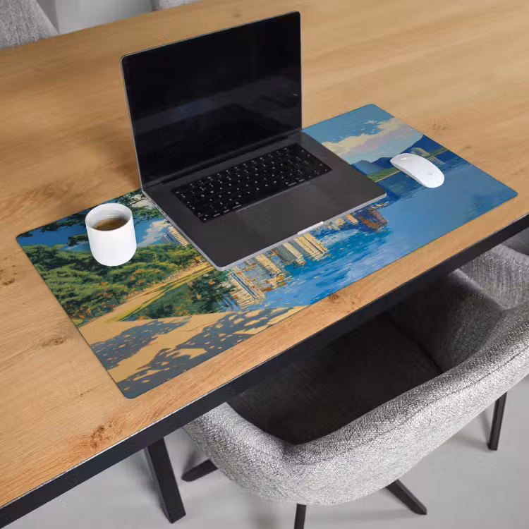 Bureau onderlegger - Berg - Skyline - Strand - Water — 2
