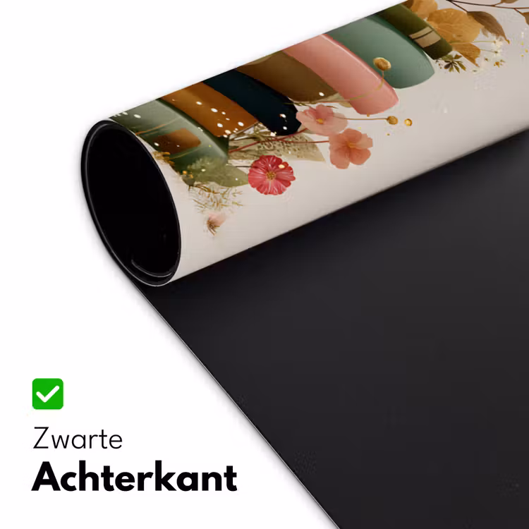 Bureau onderlegger - Boeken - Stapel - Bloemen - Kleurrijk — 4