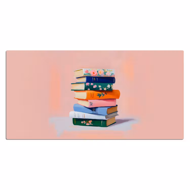 Bureau onderlegger - Boeken - Stapel - Kleurrijk — 1