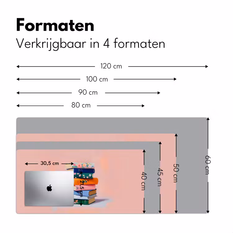 Bureau onderlegger - Boeken - Stapel - Kleurrijk — 7