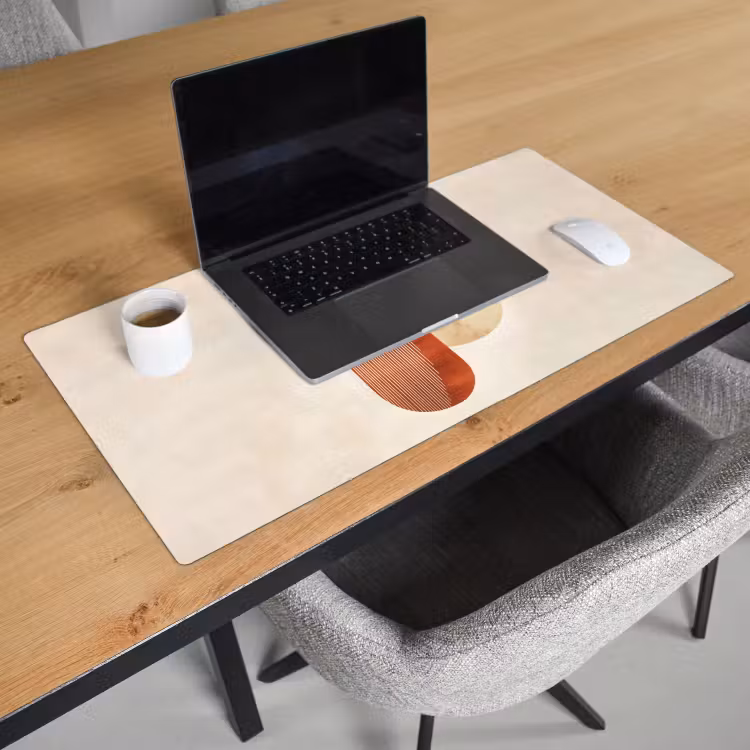 Bureau onderlegger - Bogen - Beige - Vormen — 2