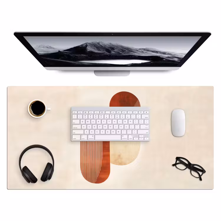 Bureau onderlegger - Bogen - Beige - Vormen — 3