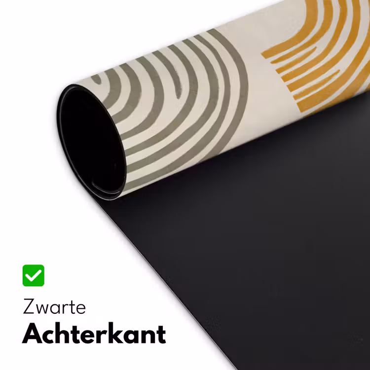 Bureau onderlegger - Bogen - Lijnen - Oranje - Minimalistisch — 4