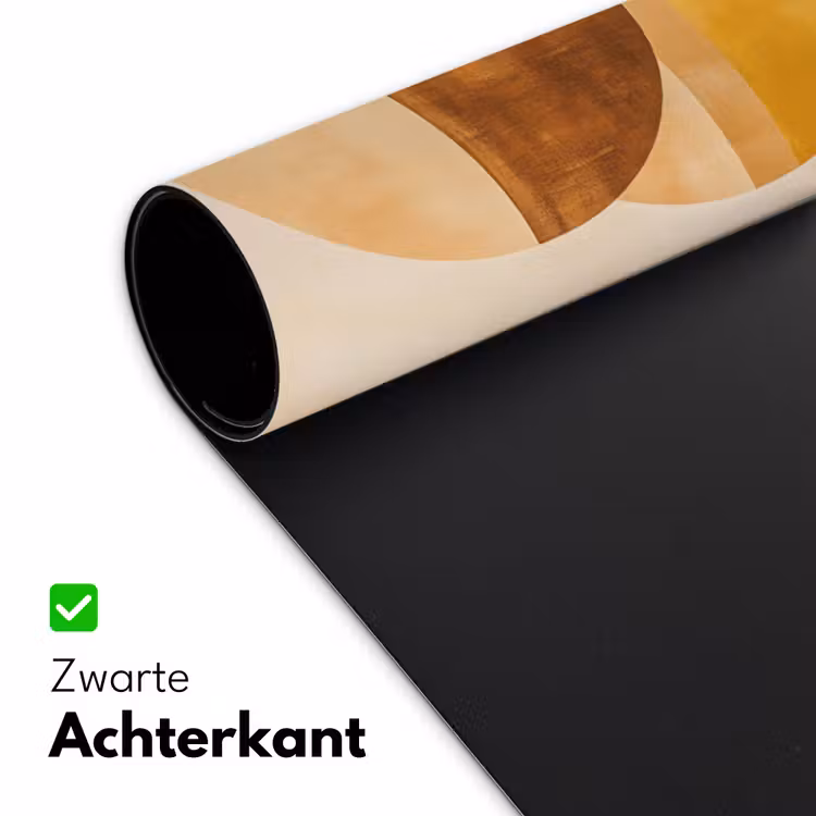 Bureau onderlegger - Cirkels - Geel - Minimalistisch — 4