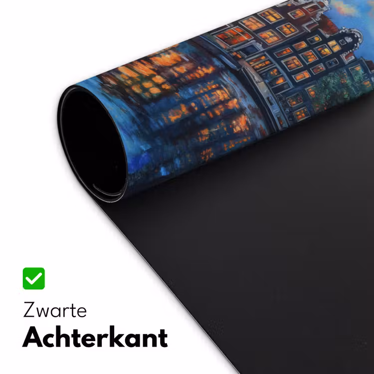 Bureau onderlegger - Grachten Amsterdam - Huizen - Stad - Kleurrijk — 4