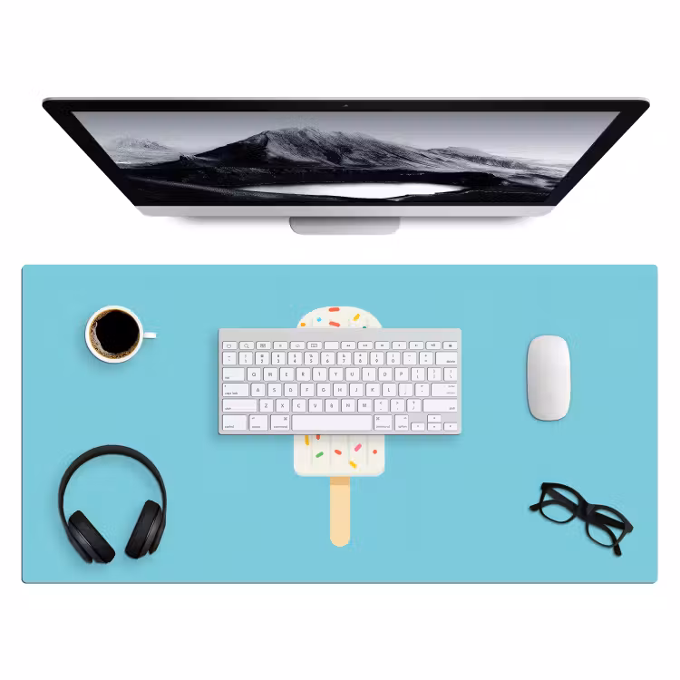 Bureau onderlegger - Ijsje - Stokje - Sprinkles - Lichtblauw — 3