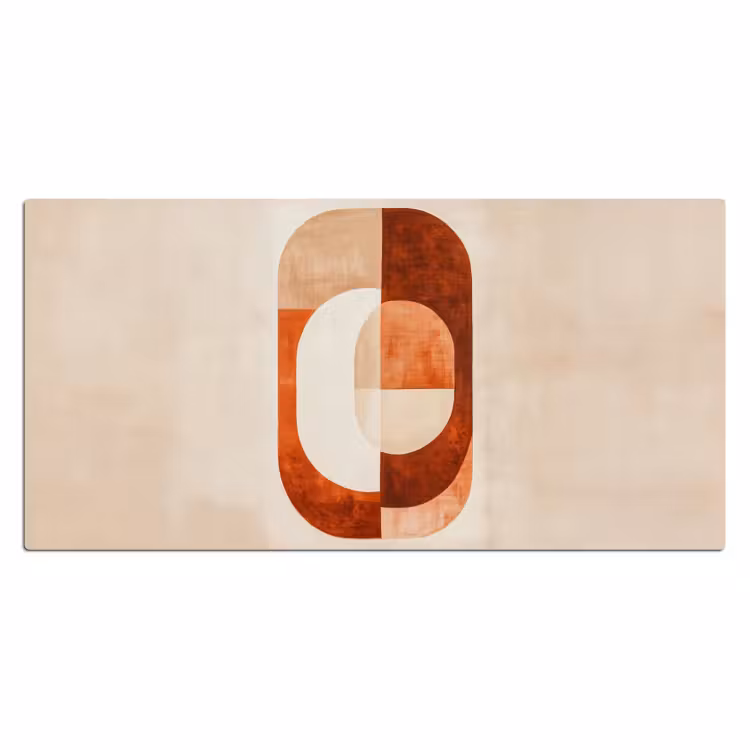 Bureau onderlegger - Illustratie - Abstract - Vormen - Rood — 1
