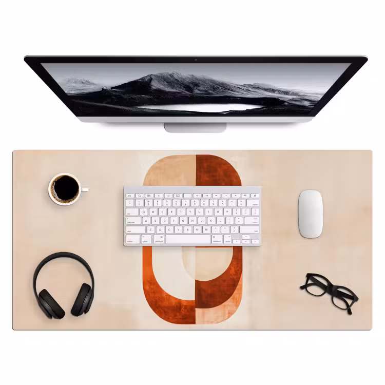 Bureau onderlegger - Illustratie - Abstract - Vormen - Rood — 3