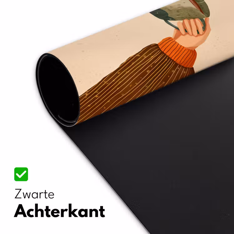 Bureau onderlegger - Illustratie - Mokken - Proosten - Bruin — 4