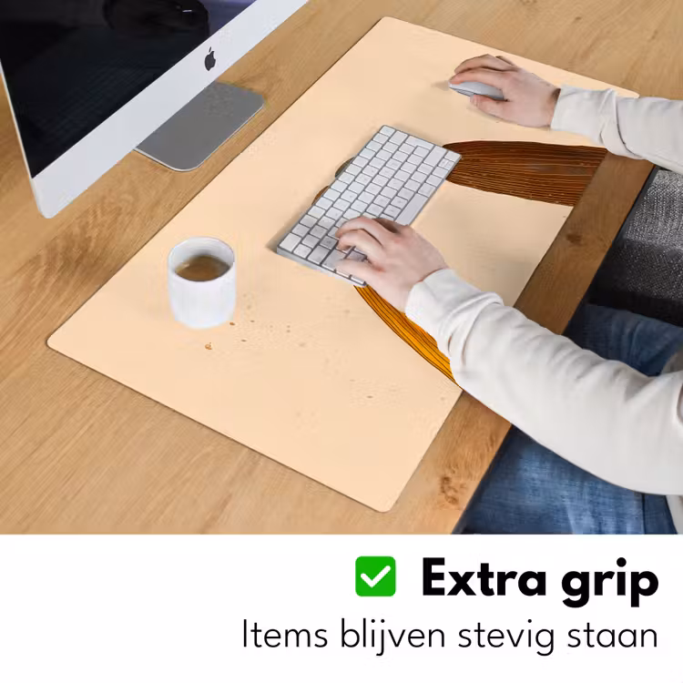 Bureau onderlegger - Illustratie - Mokken - Proosten - Bruin — 5