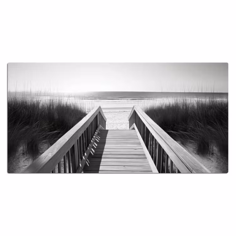 Bureau onderlegger - Loopbrug - Hout - Strand - Zee — 1