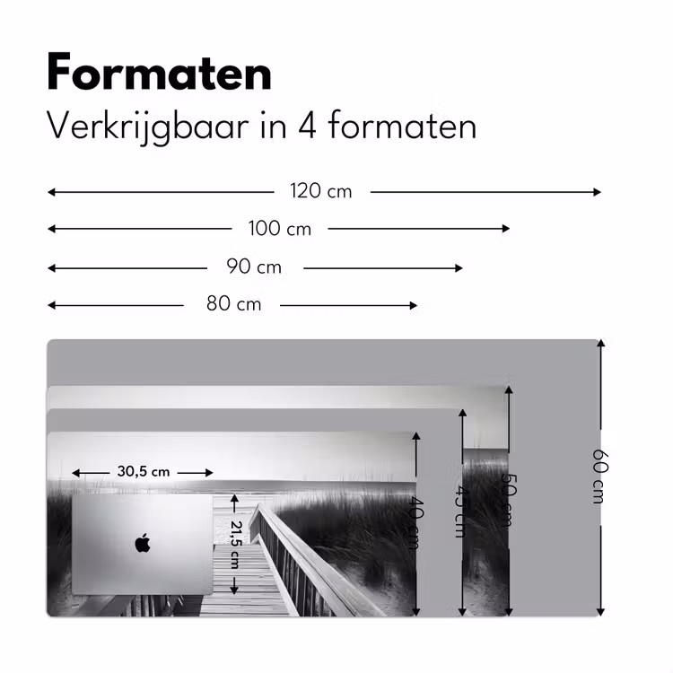 Bureau onderlegger - Loopbrug - Hout - Strand - Zee — 7