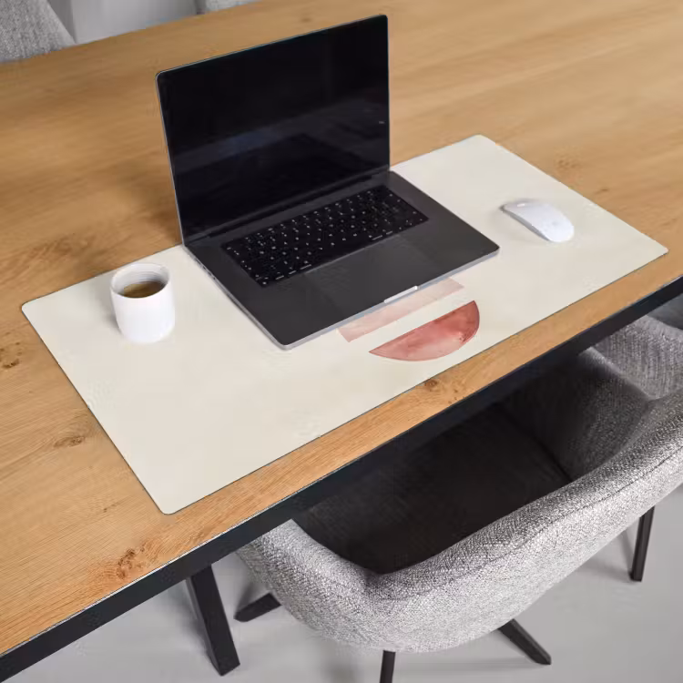 Bureau onderlegger - Minimalistisch - Cirkels - Roze — 2