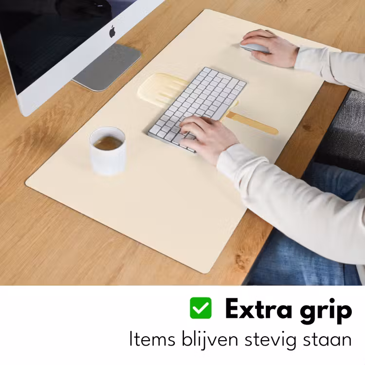 Bureau onderlegger - Minimalistisch - Waterijsje - Stokje - Beige — 5