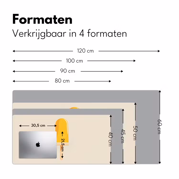 Bureau onderlegger - Oranje - Stokje - Waterijsje — 7