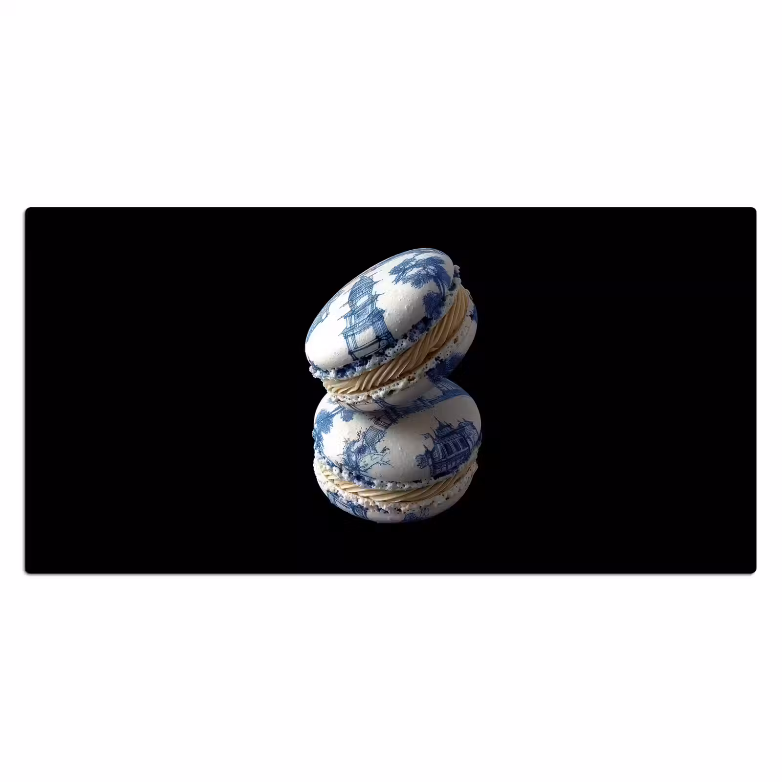 Bureau onderlegger - Eten - Macarons - Delfts blauw - Koekjes — 1