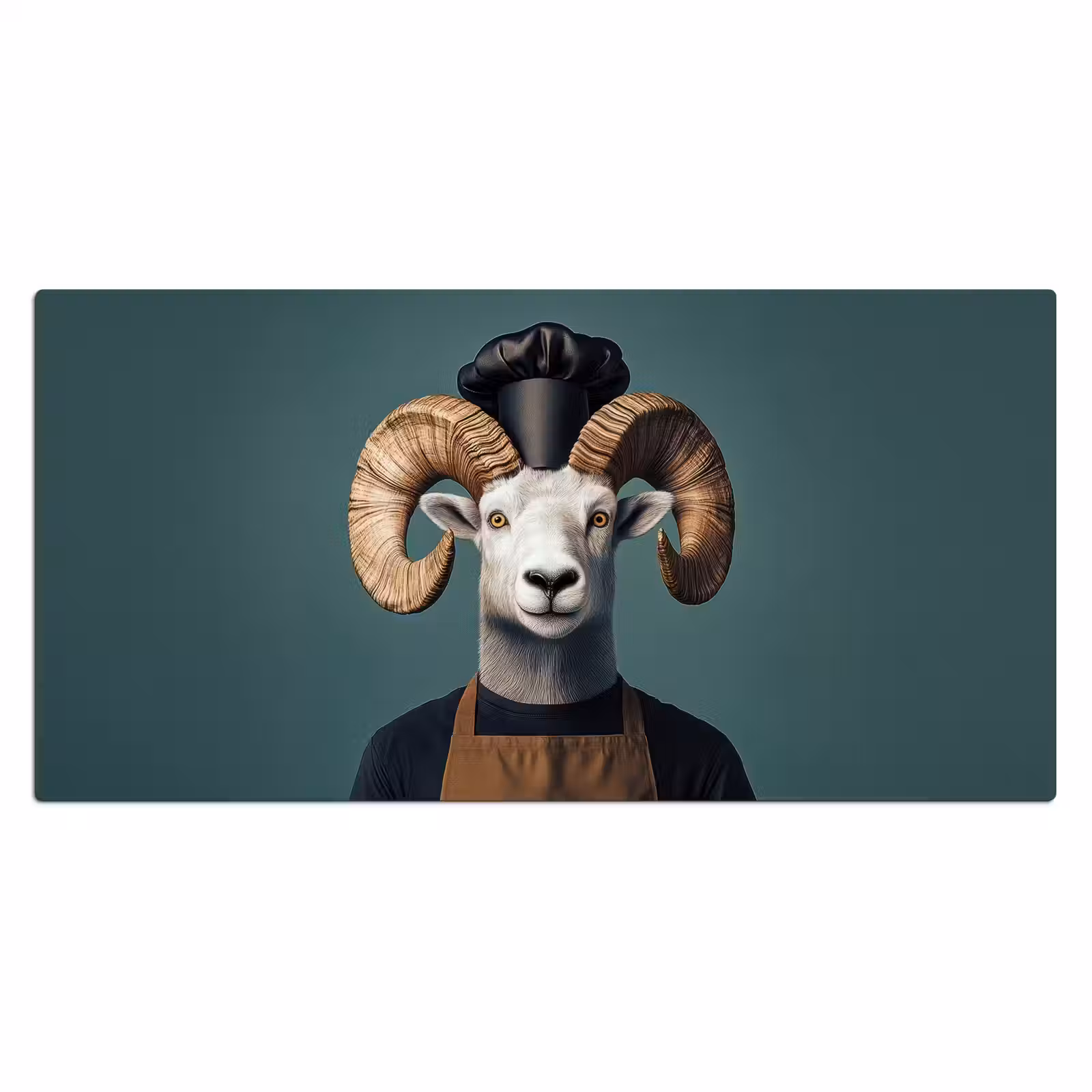 Bureau onderlegger - Geit - Hoorns - Kokskleding — 1