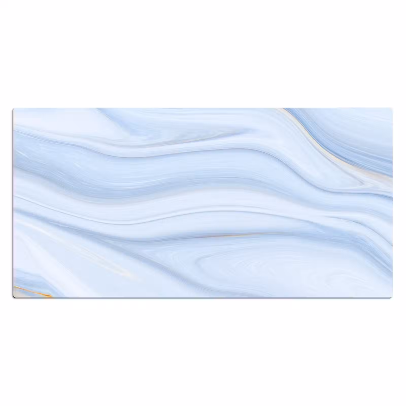 Bureau onderlegger - Marmer - Golf - Blauw - Patronen - Marmerlook - Pastel — 1