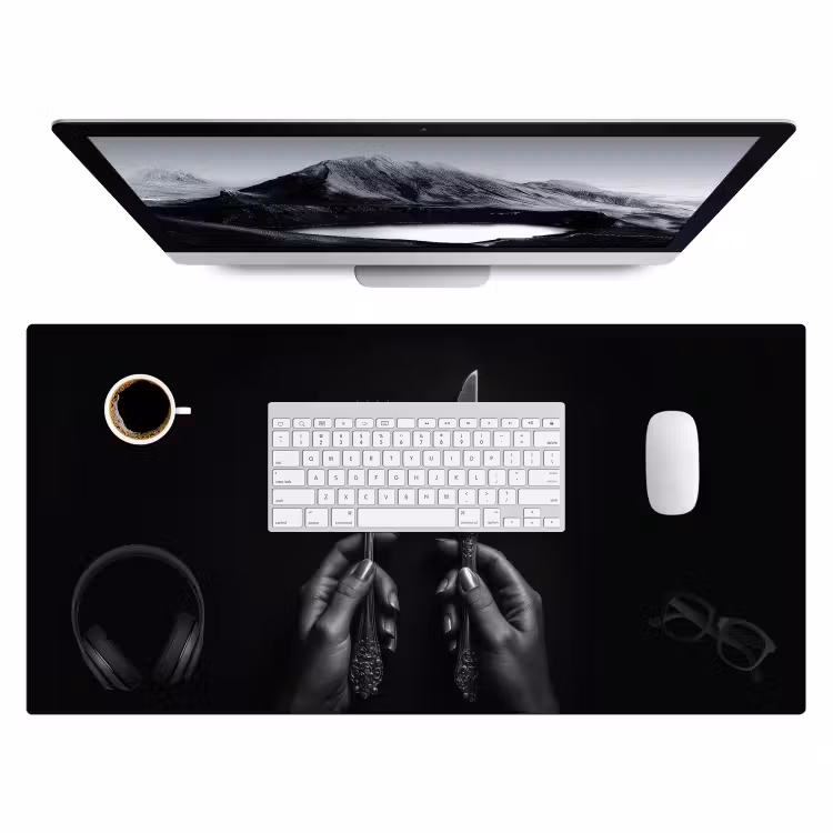Bureau onderlegger - Bestek - Zwart - Wit — 3