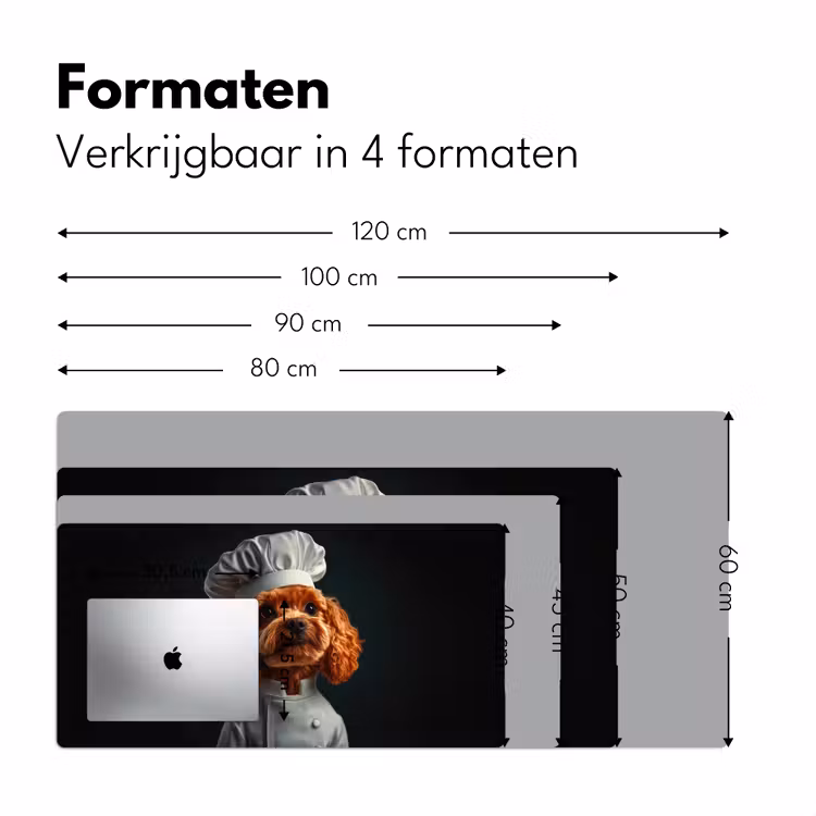 Bureau onderlegger - Bruin - Kok - Hondje — 7