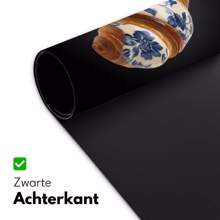 Bureau onderlegger - Croissant - Bloemenpatroon - Delftsblauw — 4