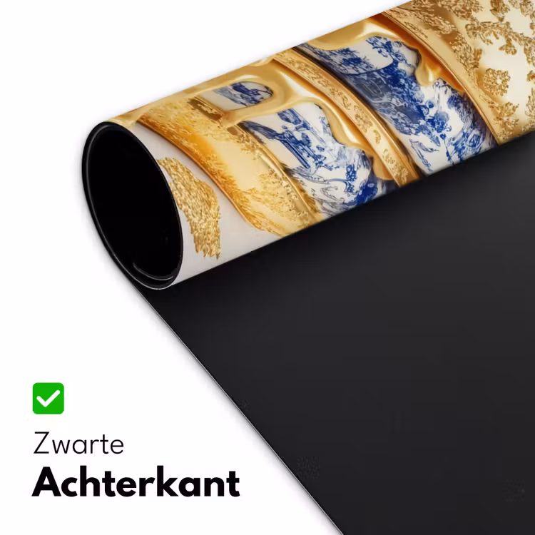 Bureau onderlegger - Delftsblauw - Goud - Burger — 4