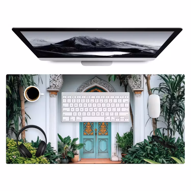 Bureau onderlegger - Deur - Patronen - Planten — 3