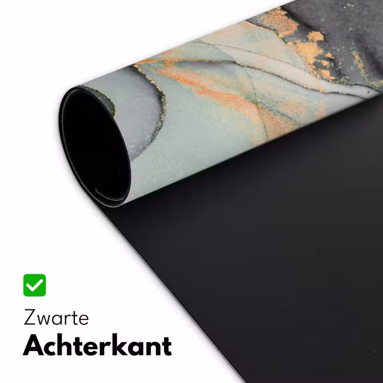 Bureau onderlegger - Goud - Marmer - Groen - luxe - Glitter - Marmerlook — 4