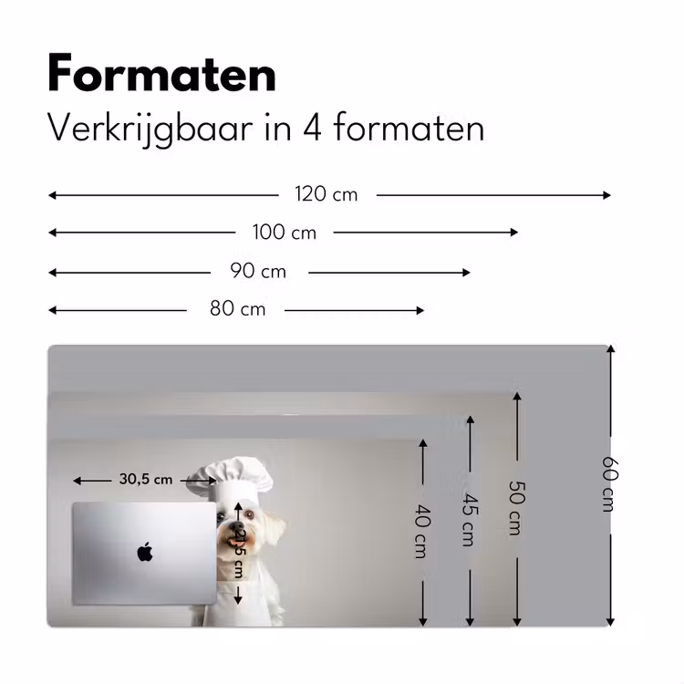 Bureau onderlegger - Hond - Wit - Kok — 7
