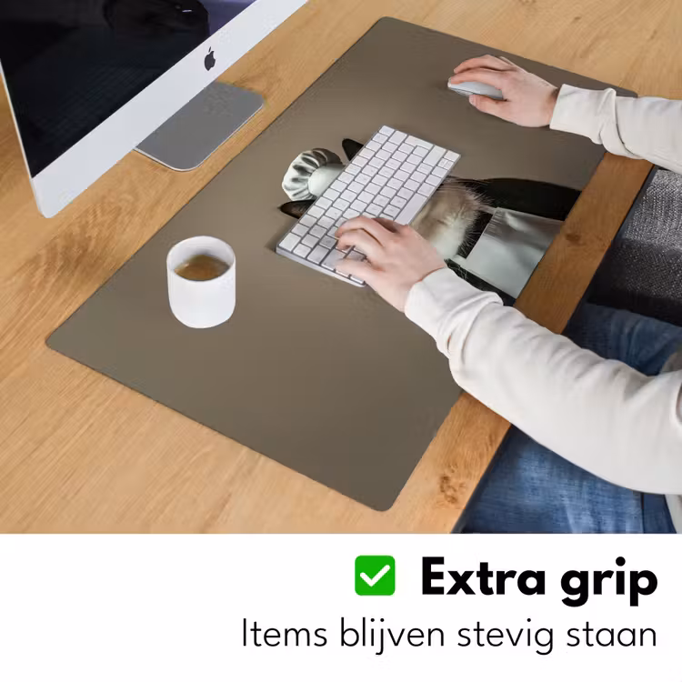 Bureau onderlegger - Kat - Kokskleding - Zwart - Wit — 5