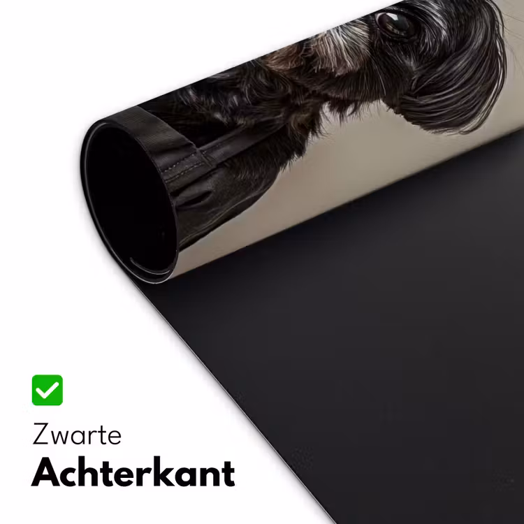 Bureau onderlegger - Kokskleding - Zwart - Hondje — 4