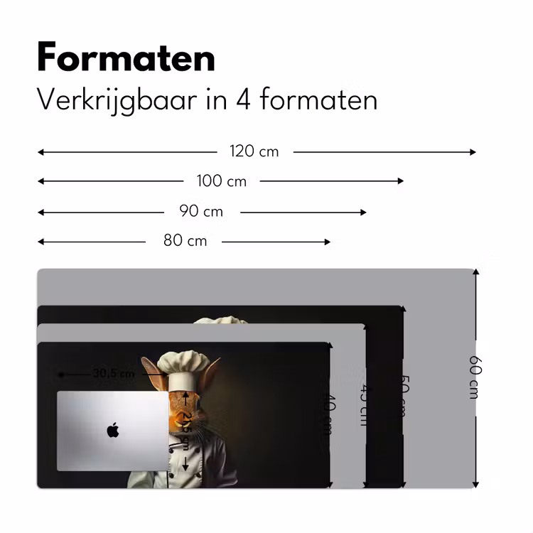 Bureau onderlegger - Konijn - Kok - Dier — 7