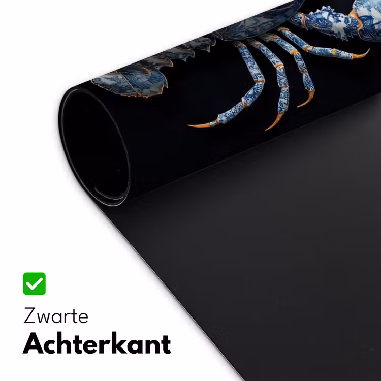 Bureau onderlegger - Kreeft - Delftsblauw - Schild - Stoer — 4