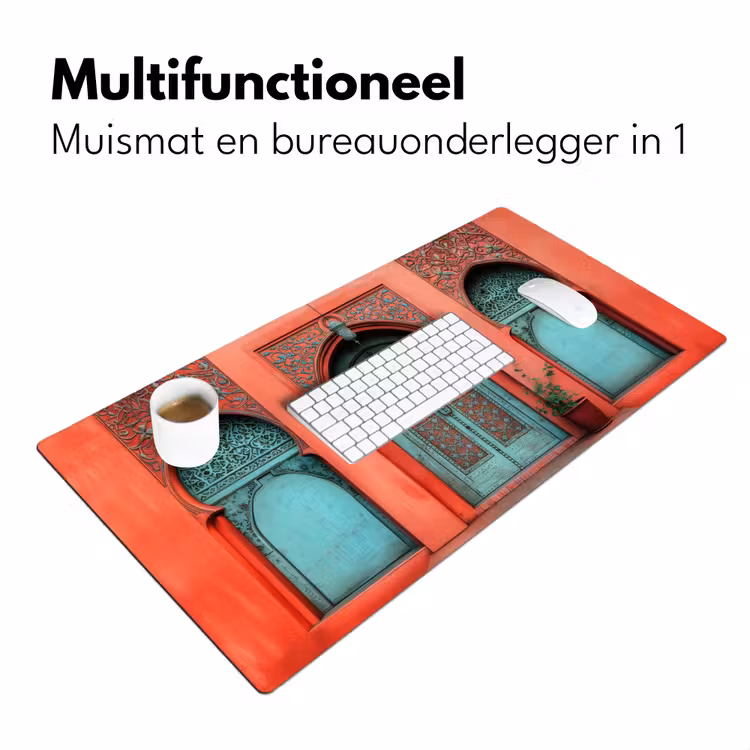 Bureau onderlegger - Lantaarn - Deur - Turquoise — 6