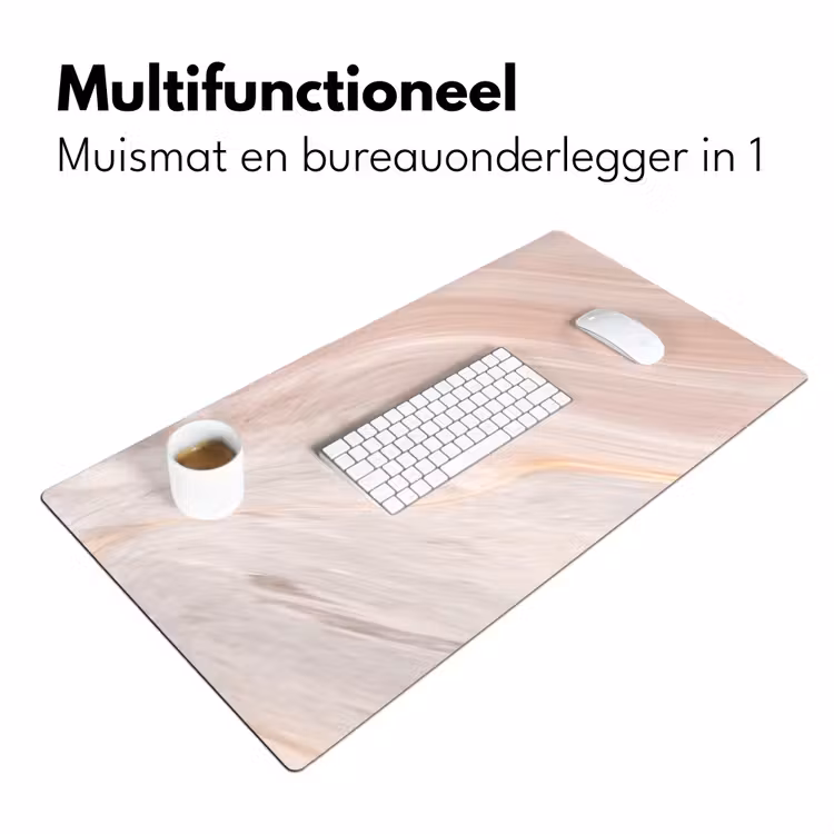 Bureau onderlegger - Marmer - Patroon - Pastel - Abstract - Marmerlook - Luxe — 6