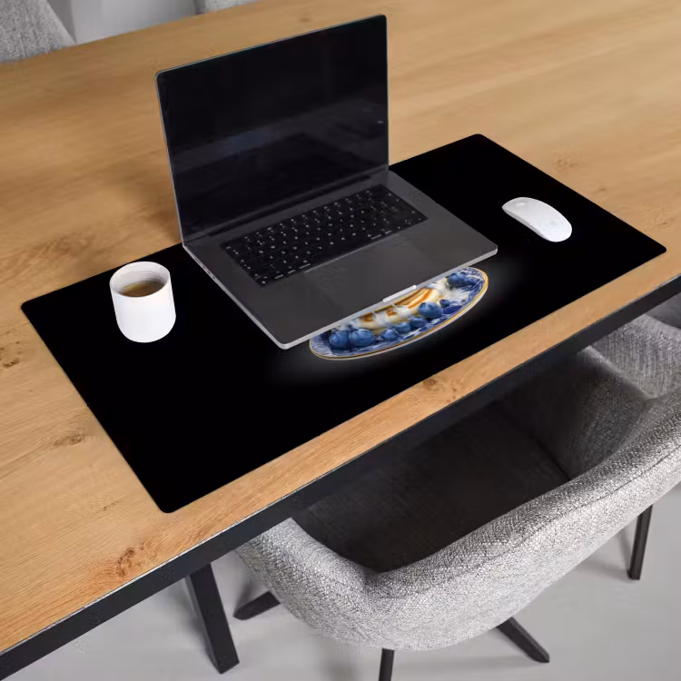 Bureau onderlegger - Pannenkoeken - Blauwe Bessen - Bord — 2