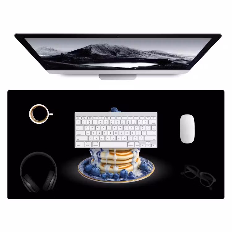Bureau onderlegger - Pannenkoeken - Blauwe Bessen - Bord — 3