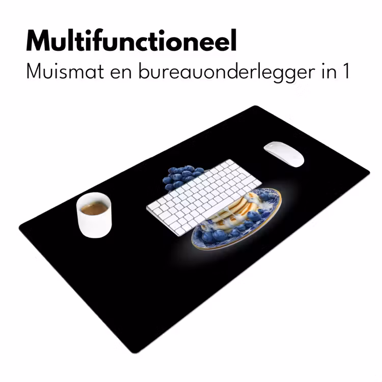 Bureau onderlegger - Pannenkoeken - Blauwe Bessen - Bord — 6