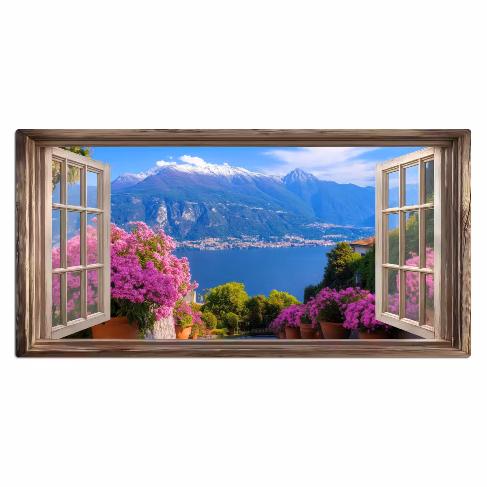 Bureau onderlegger - Doorkijk - Berg - Landschap - Uitzicht - Meer — 1