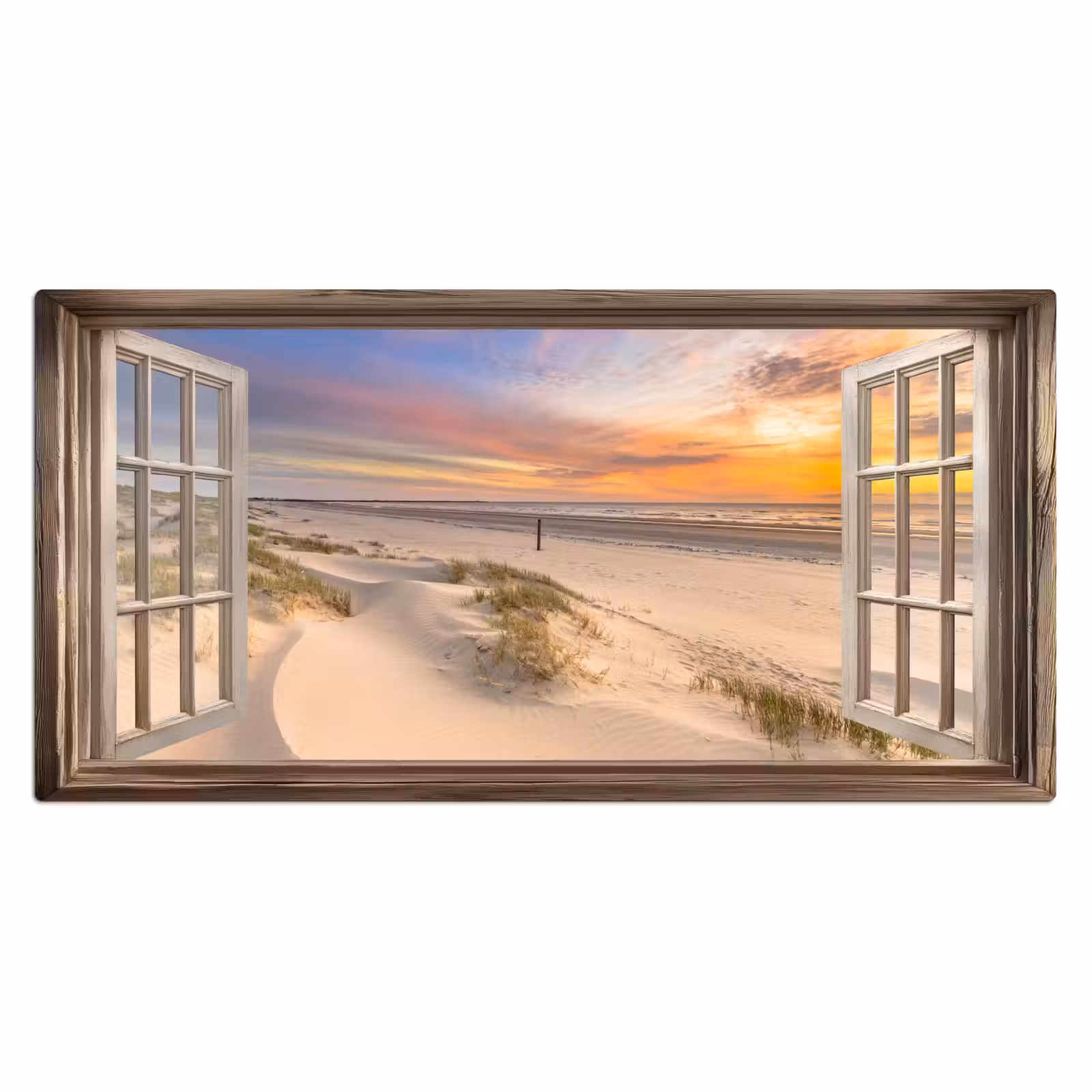 Bureau onderlegger - Doorkijk - Strand - Duinen - Natuur - Landschap — 1