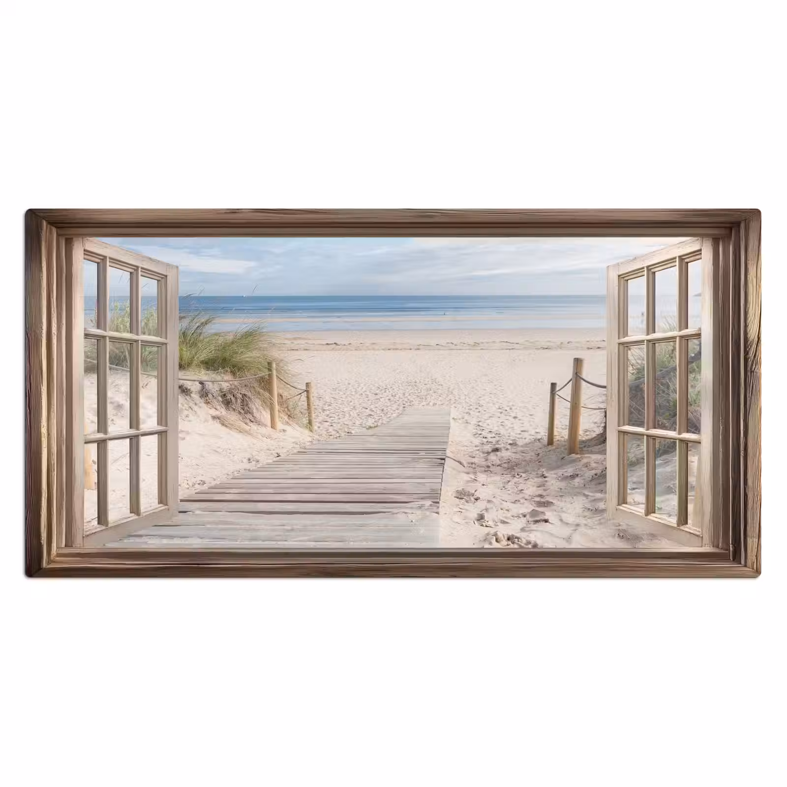 Bureau onderlegger - Doorkijk - Strand - Duinen - Pad - Landschap — 1