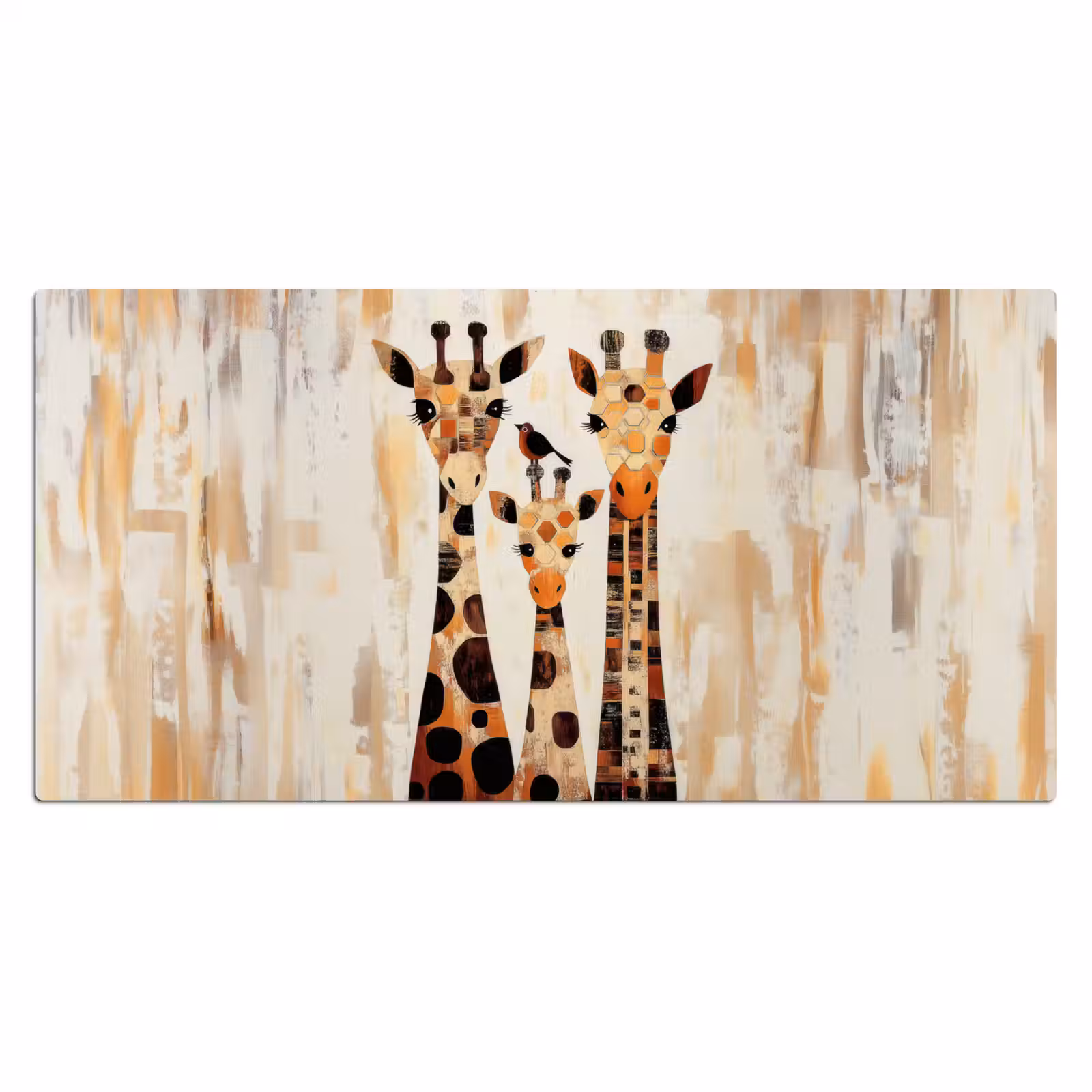 Bureau onderlegger - Giraffen - Cartoon - Crème — 1