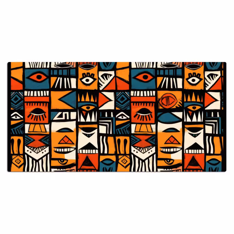 Bureau onderlegger - Abstract - Gezichten - Mozaïek — 1