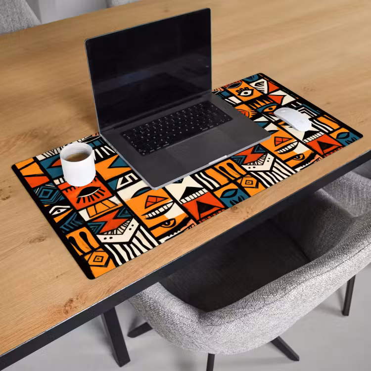 Bureau onderlegger - Abstract - Gezichten - Mozaïek — 2
