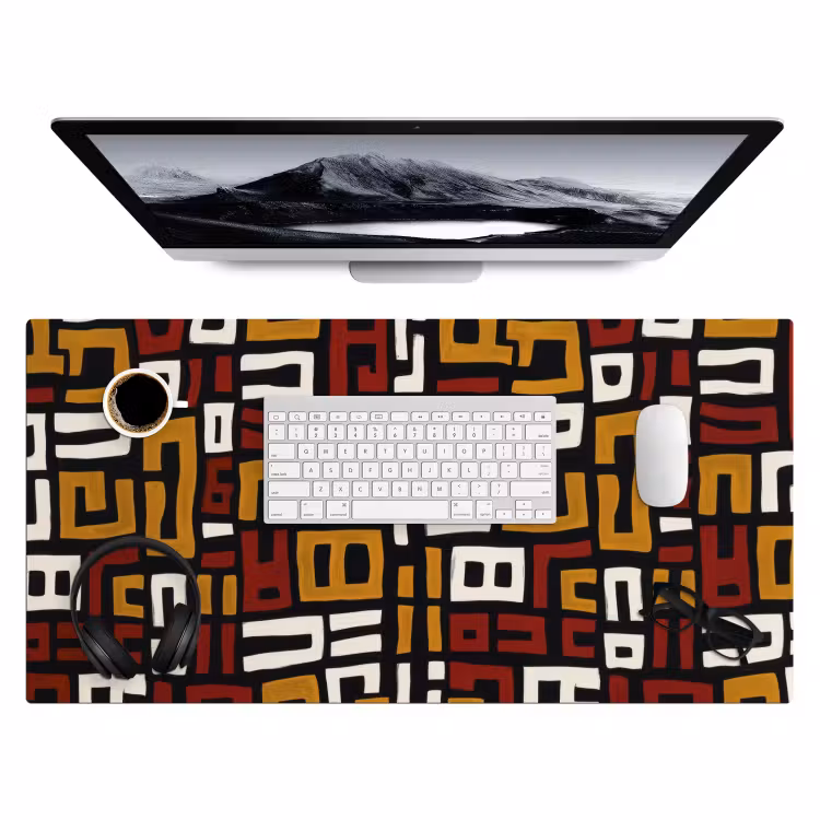 Bureau onderlegger - Abstract - Patroon - Rood — 3