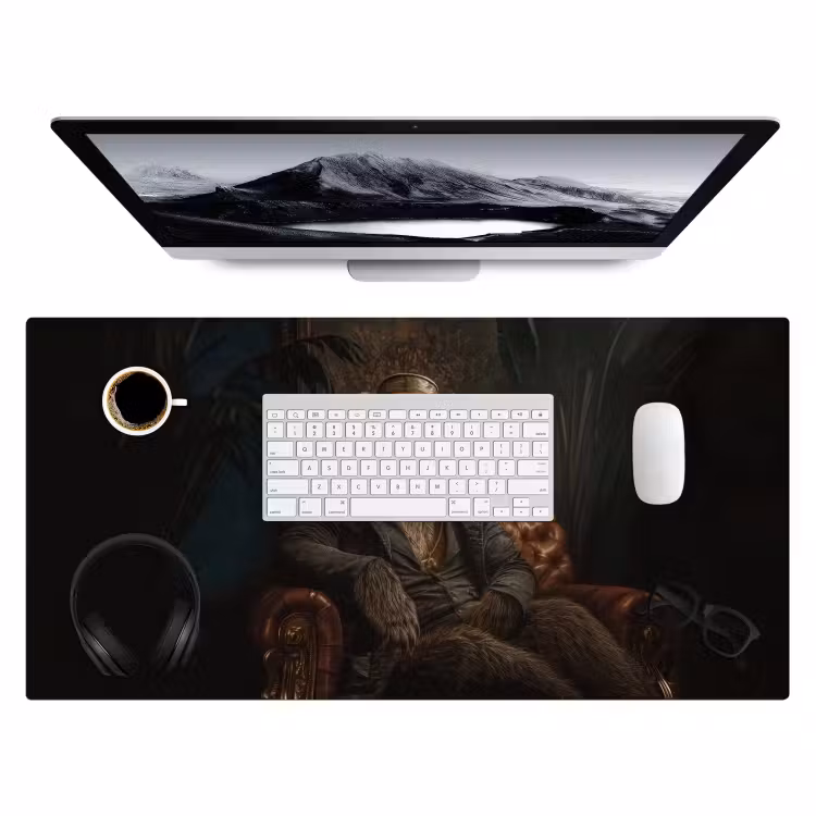 Bureau onderlegger - Beer - Bruin - Pak - Hoed — 3